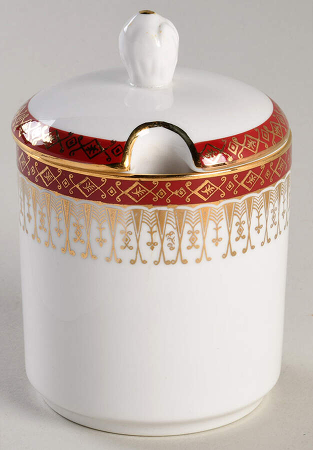 Majestic Maroon Jam/Jelly & Lid by Royal Grafton-1
