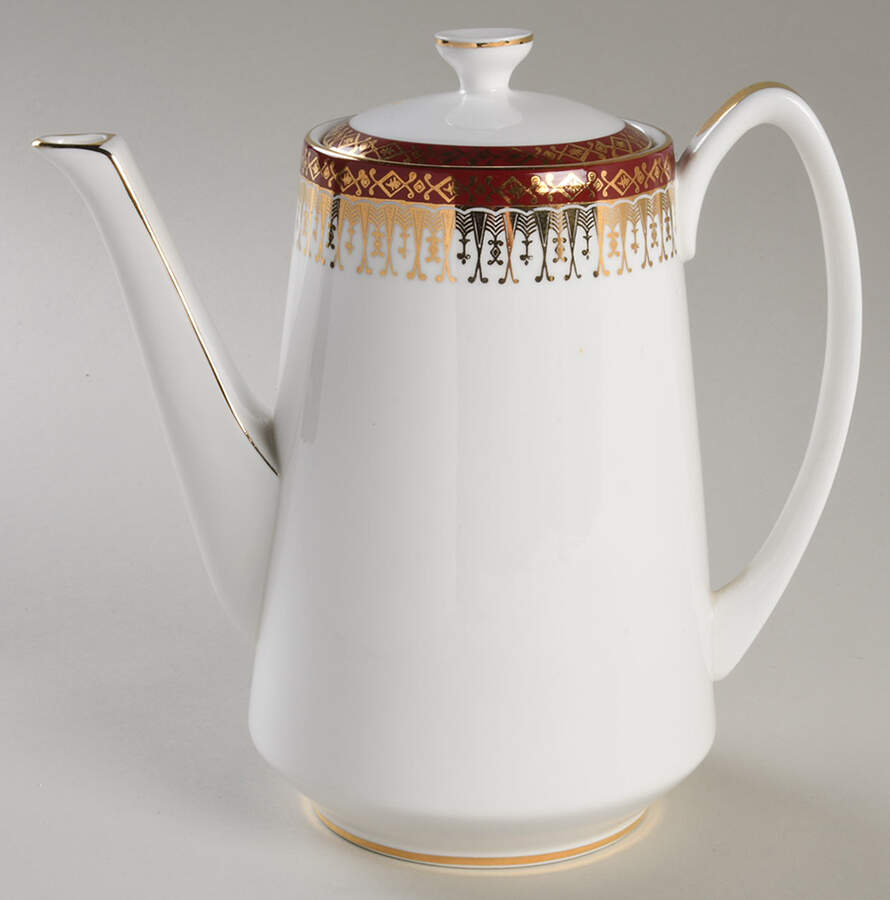 Majestic Maroon Coffee Pot & Lid by Royal Grafton-1