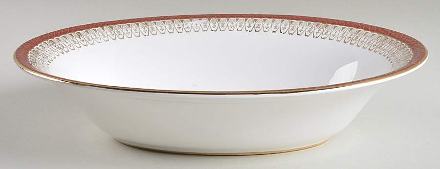 Majestic Maroon 10" Oval Vegetable Bowl by Royal Grafton-1