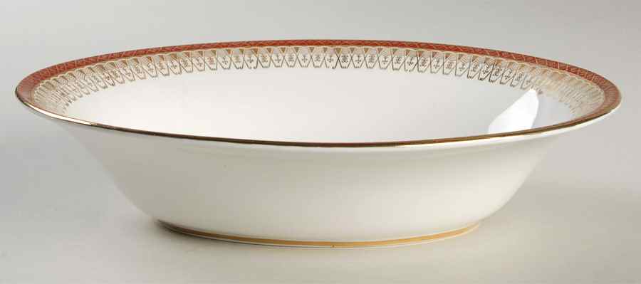 Majestic Maroon 9" Oval Vegetable Bowl by Royal Grafton-1