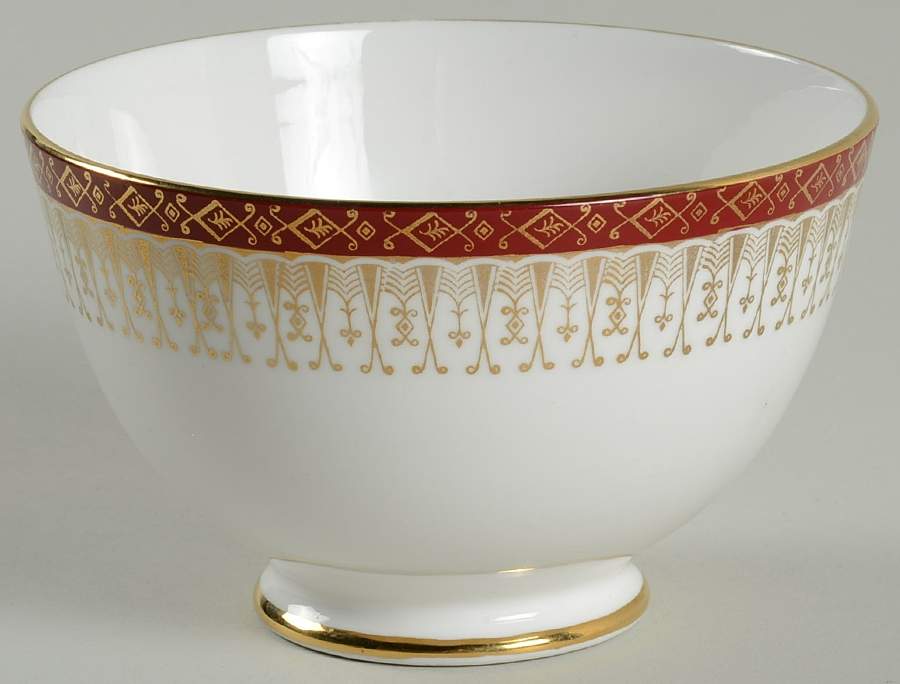 Majestic Maroon Open Sugar Bowl by Royal Grafton-1