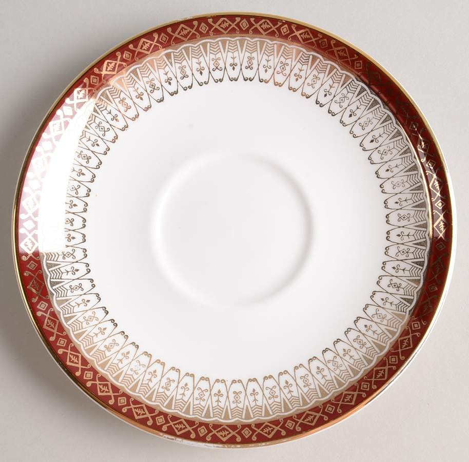 Majestic Maroon Saucer for Footed Cup by Royal Grafton-1