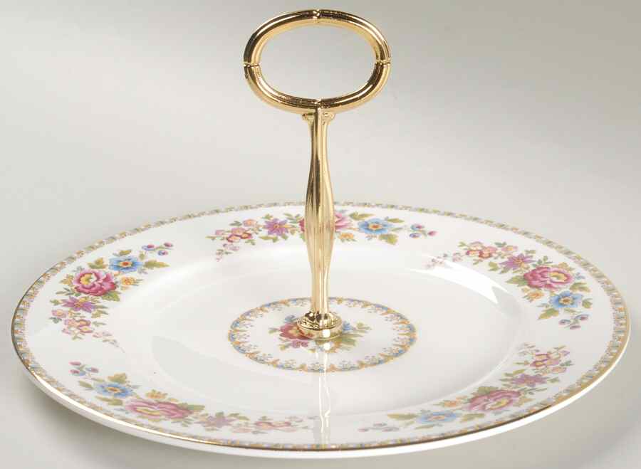 Malvern (Smooth) Round Serving Plate with Handle (DP) by Royal Grafton-1