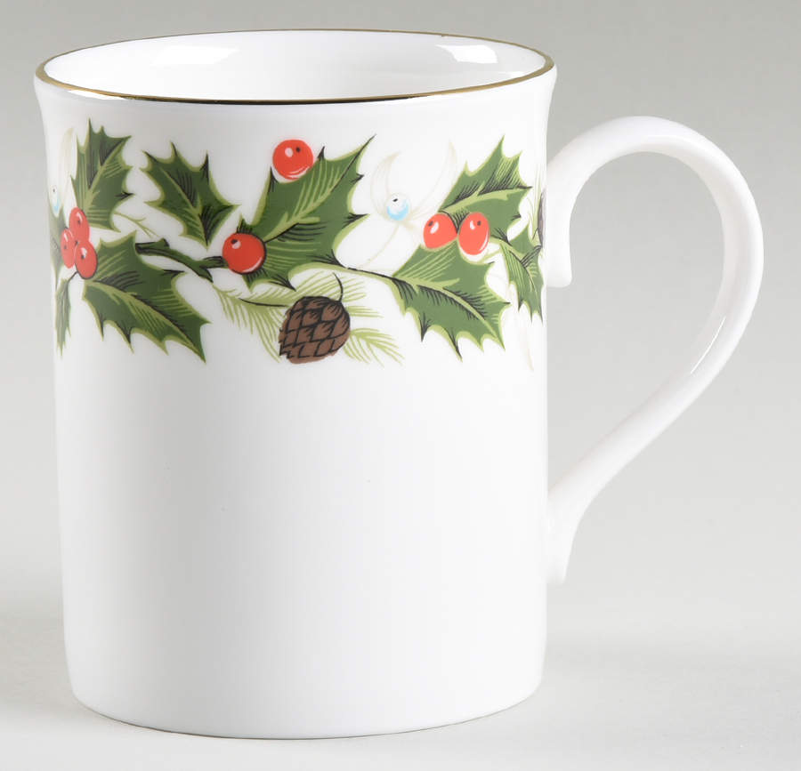 Noel (Holly Backstamp, Smooth) Mug by Royal Grafton-1