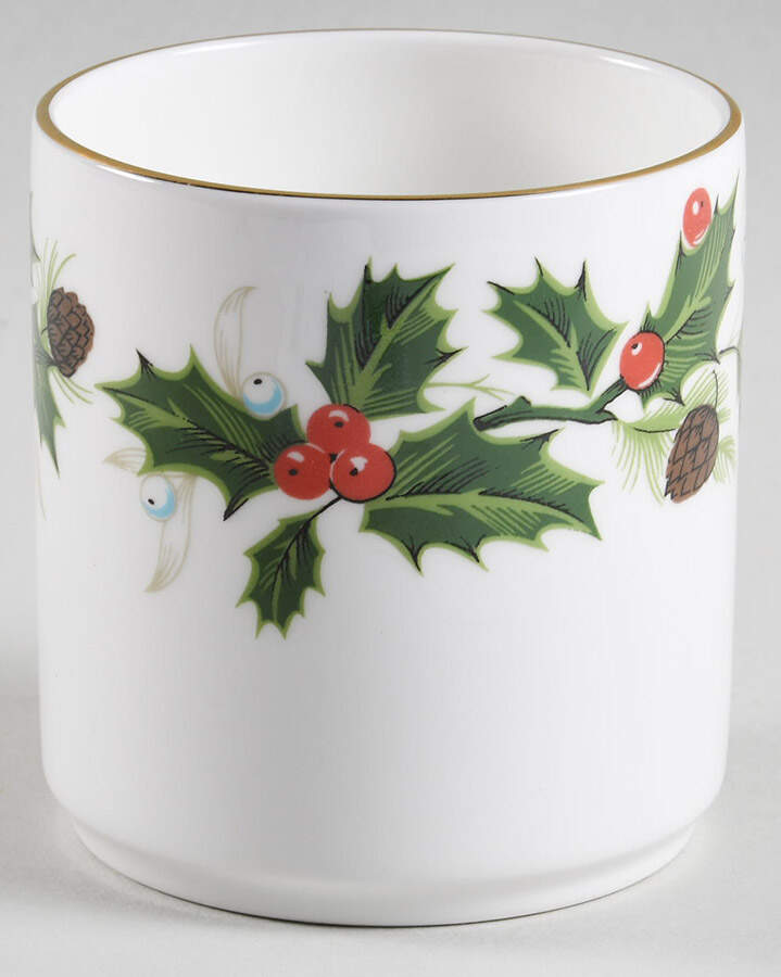 Noel (Holly Backstamp, Smooth) Jam/Jelly No Lid by Royal Grafton-1