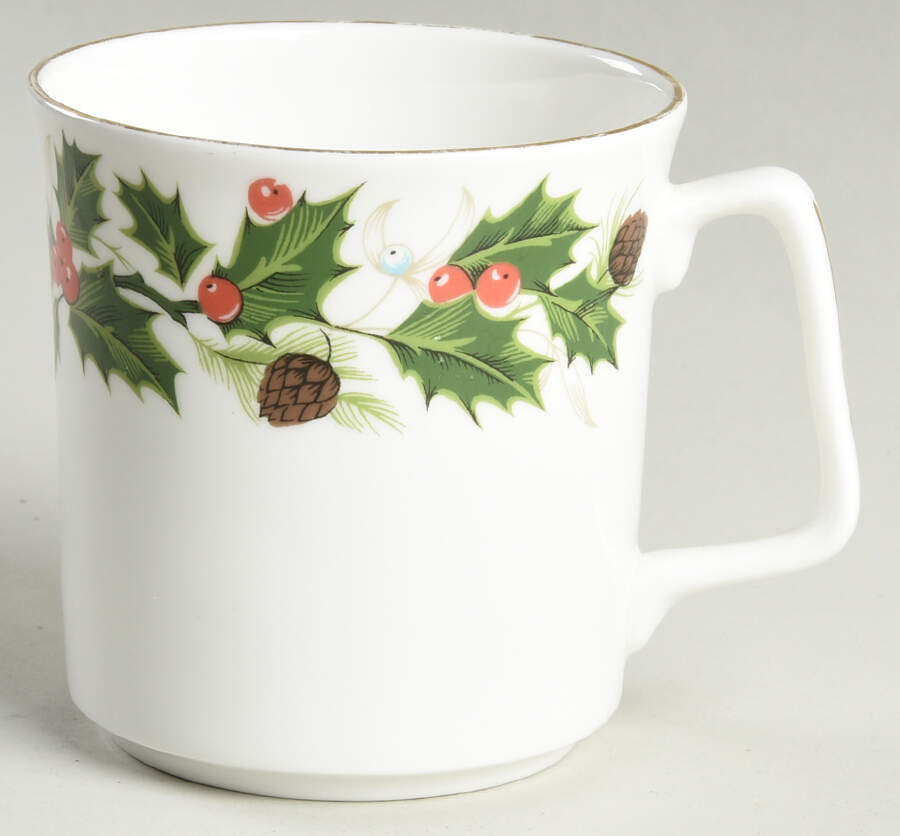 Noel (Holly Backstamp, Smooth) Mug by Royal Grafton-1