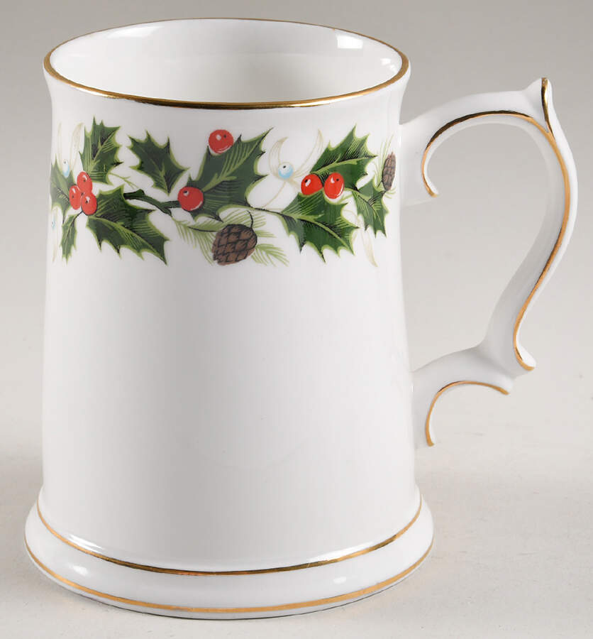 Noel (Holly Backstamp, Smooth) Beer Mug by Royal Grafton-1