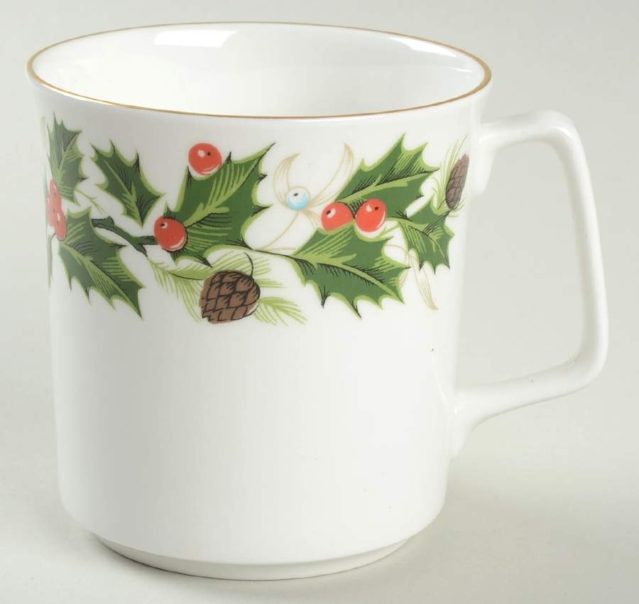 Noel (Holly Backstamp, Smooth) Mug by Royal Grafton-1