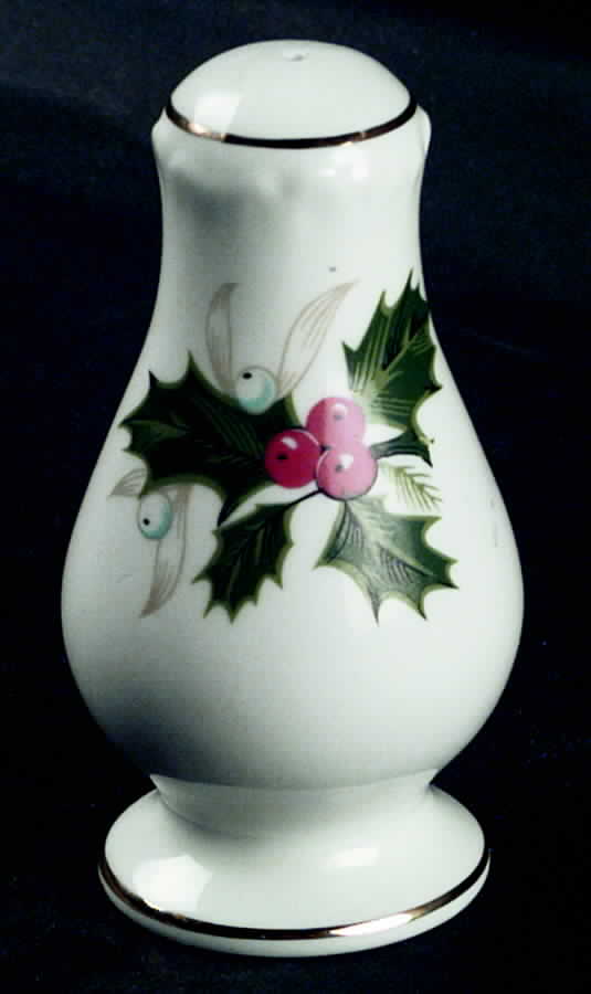 Noel (Holly Backstamp, Smooth) Salt Shaker by Royal Grafton-1