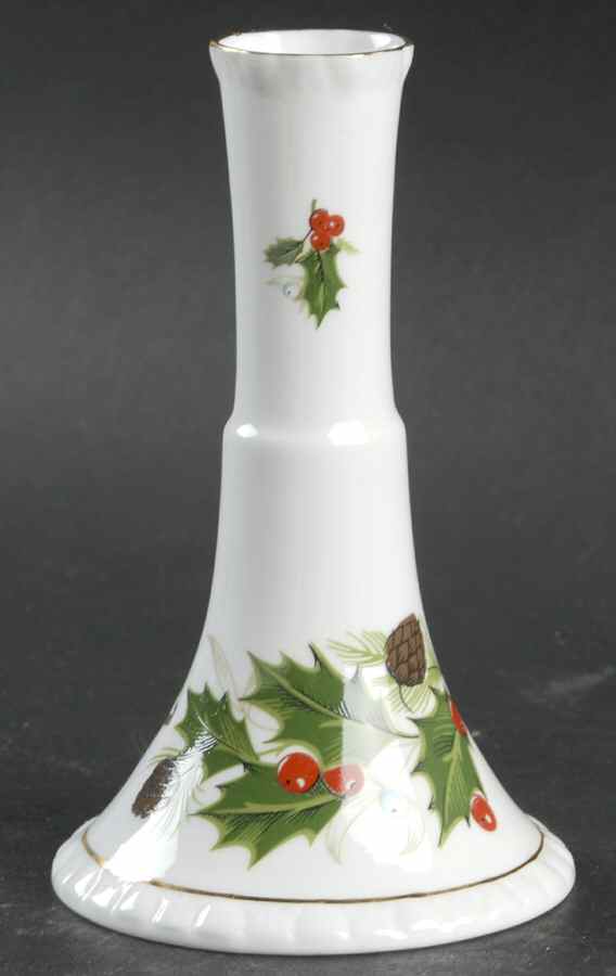Noel (Holly Backstamp, Smooth) Bud Vase by Royal Grafton-1