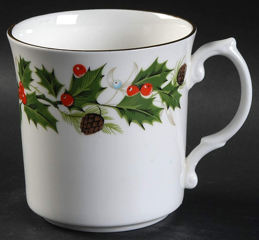 Noel (Holly Backstamp, Smooth) Mug by Royal Grafton-1