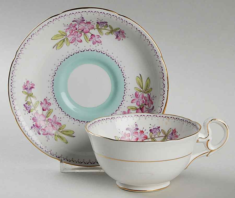 Shirley Footed Cup & Saucer Set by Royal Grafton-1