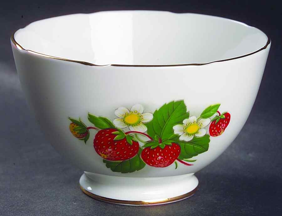 Strawberry Open Sugar Bowl by Royal Grafton-1