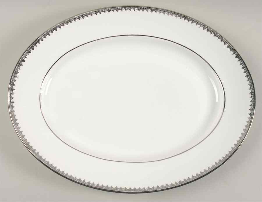 Swan Lake 15" Oval Serving Platter by Royal Grafton-1