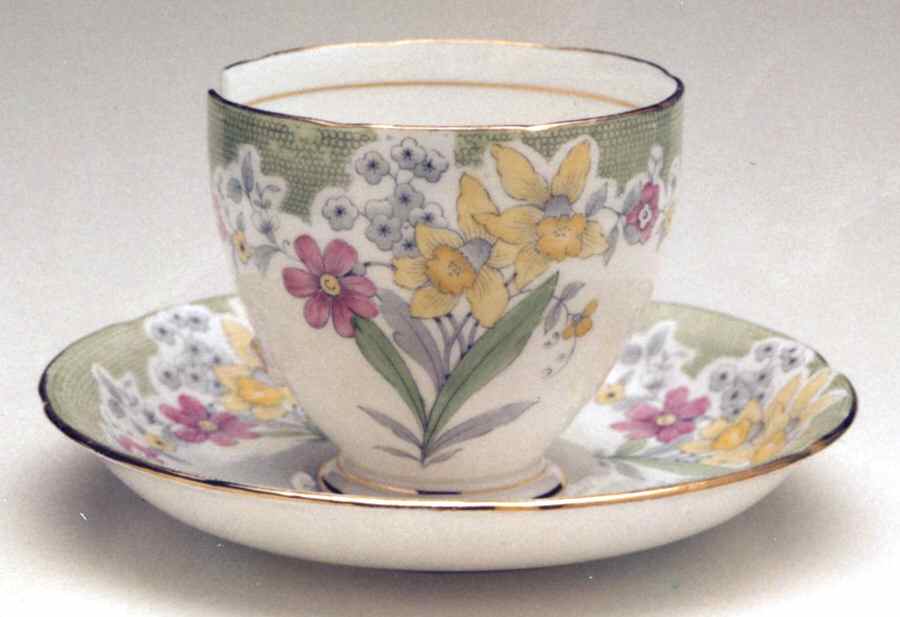 Sylvia Footed Cup & Saucer Set by Royal Grafton-1