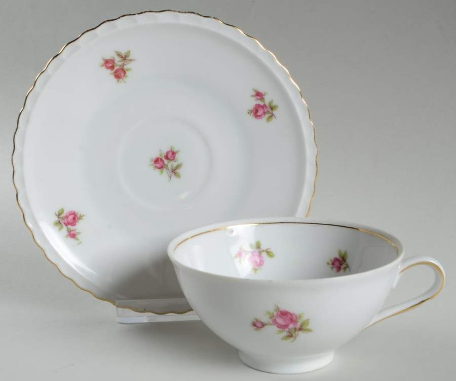 Rose Time Flat Cup & Saucer Set by Royal Hanover-1