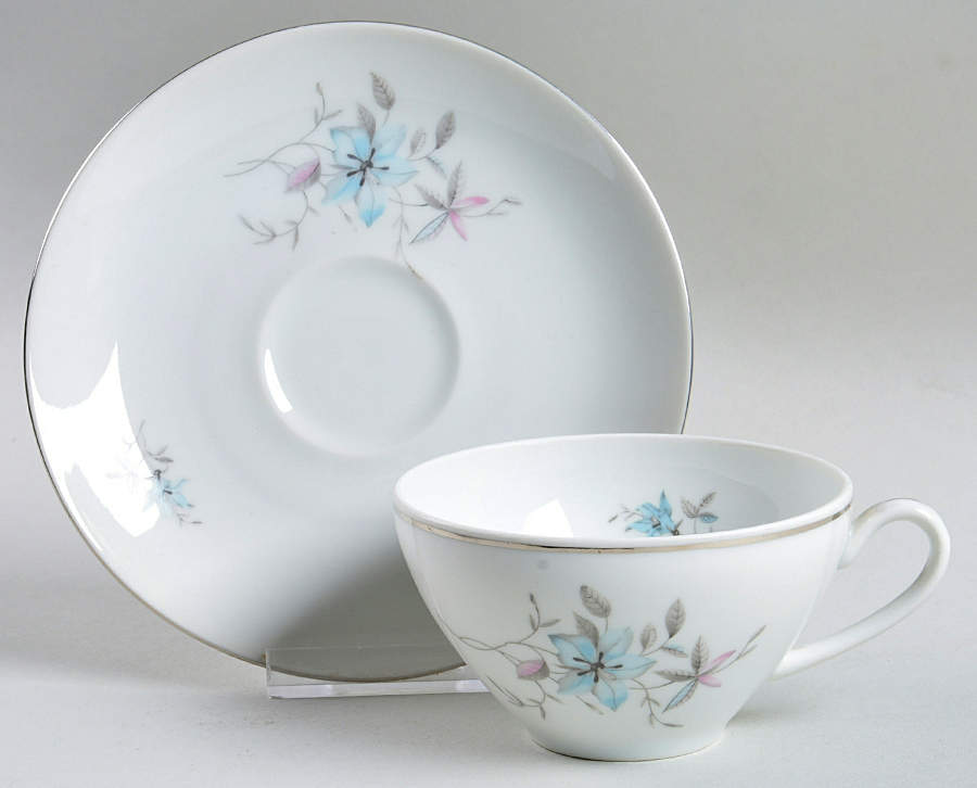 Fantasy (Smooth Edge) Flat Cup & Saucer Set by Royal Heiden-1