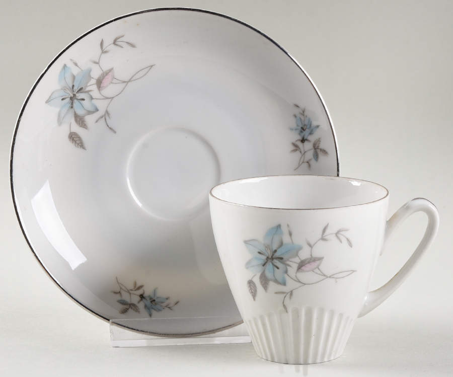 Fantasy (Smooth Edge) Flat Demitasse Cup & Saucer Set by Royal Heiden-1