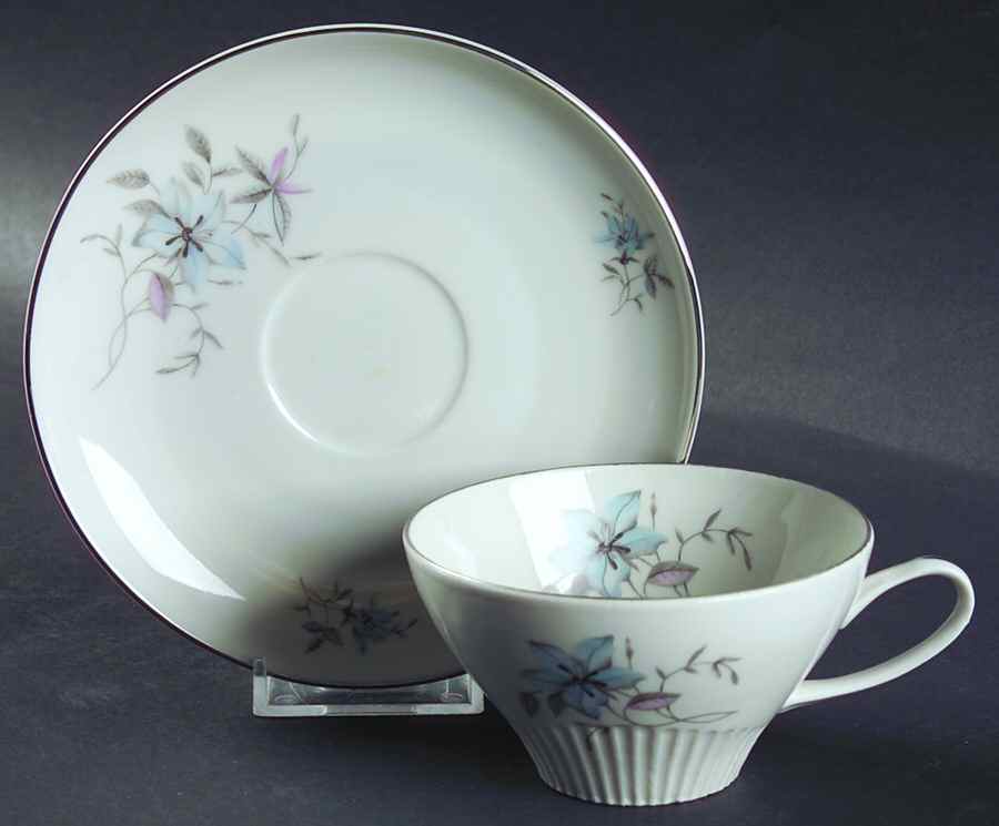 Fantasy (Smooth Edge) Flat Cup & Saucer Set by Royal Heiden-1