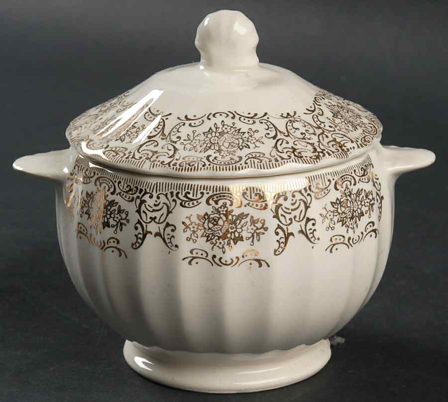 American Rose Sugar Bowl & Lid by Reliable Home Equip-1