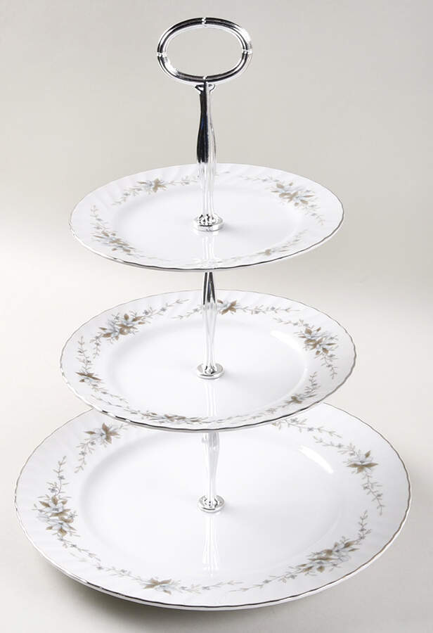 Alyce 13 7/8"-14 1/4" 3-Tiered Serving Tray(DP,SP,BB) HC by Royal Hostess-1