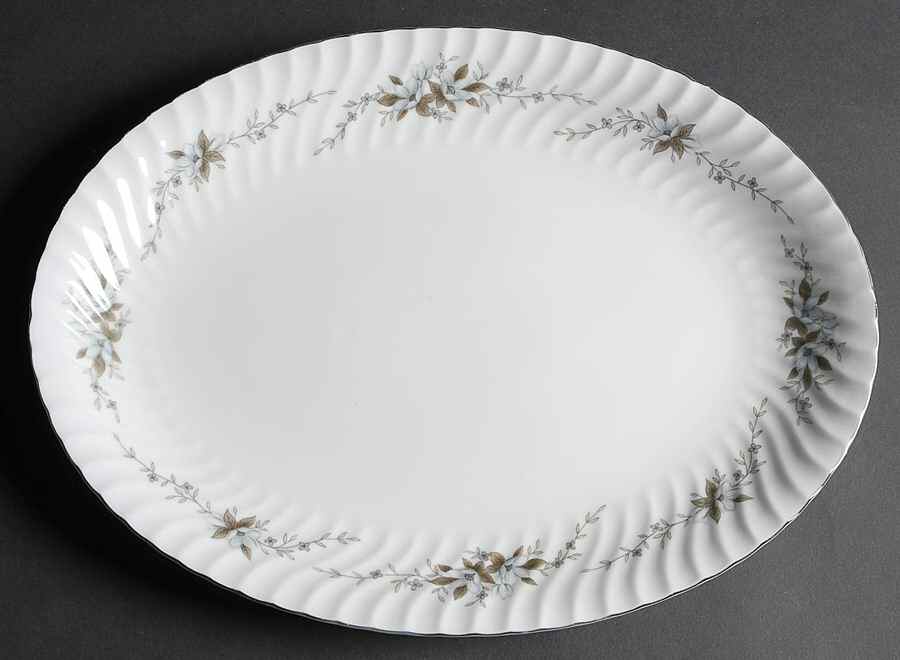 Alyce 14" Oval Serving Platter by Royal Hostess-1