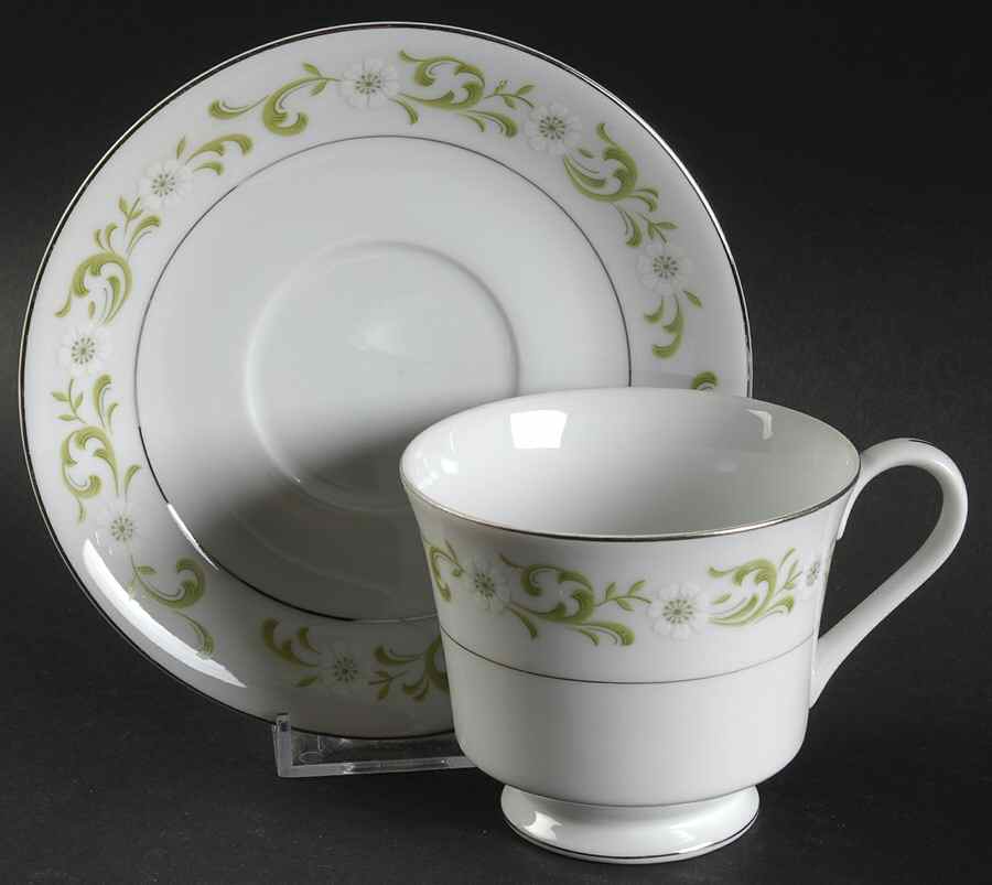 Bridgit Footed Cup & Saucer Set by Royal Hostess-1