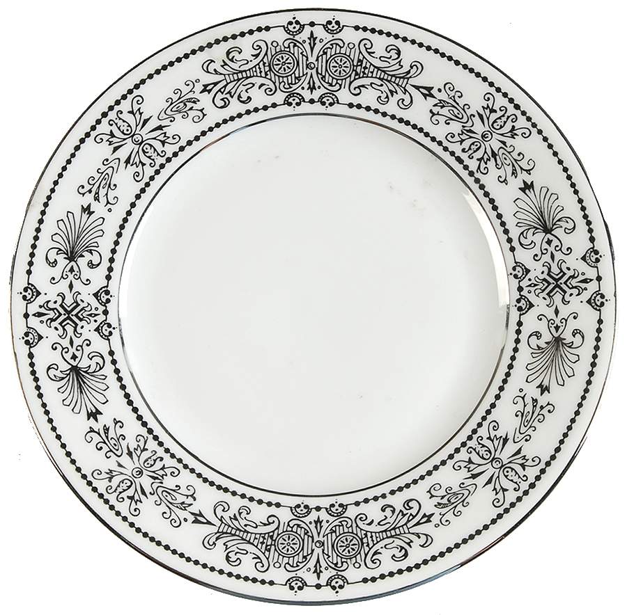Chateau Black Bread & Butter Plate by Royal Hostess-1