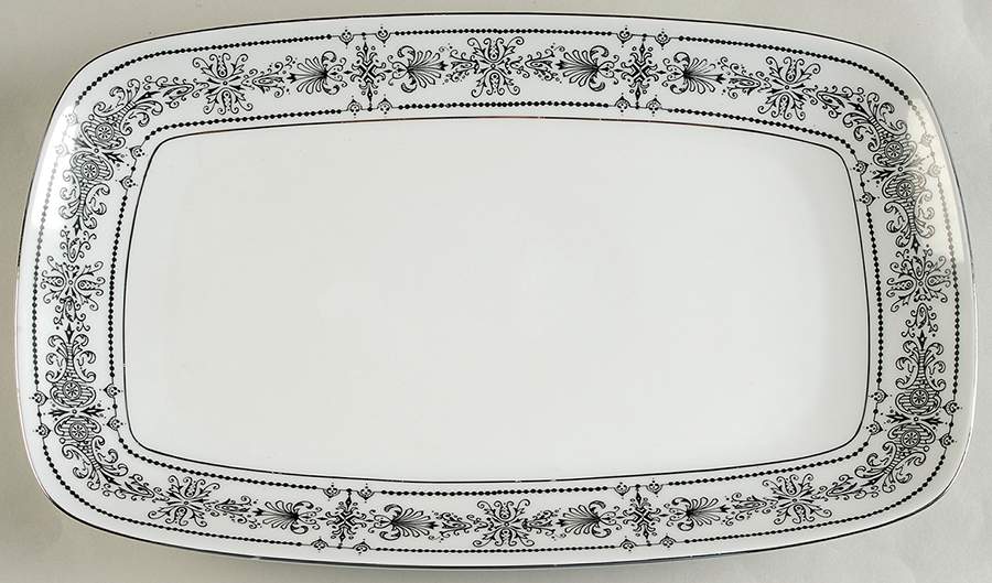 Chateau Black 13" Oval Serving Platter by Royal Hostess-1