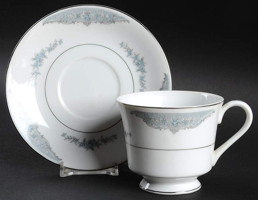 Connie Footed Cup & Saucer Set by Royal Hostess-1