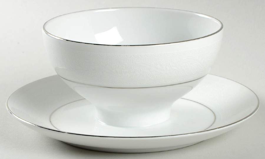 Empress Gravy Boat with Attached Underplate by Royal Hostess-1