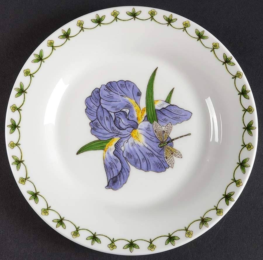 Blue Iris Bread & Butter Plate by Rosina-Queens-1