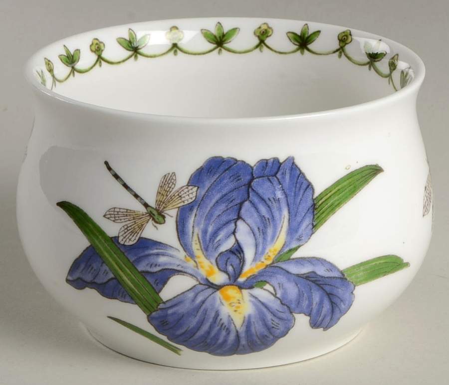 Blue Iris Open Sugar Bowl by Rosina-Queens-1