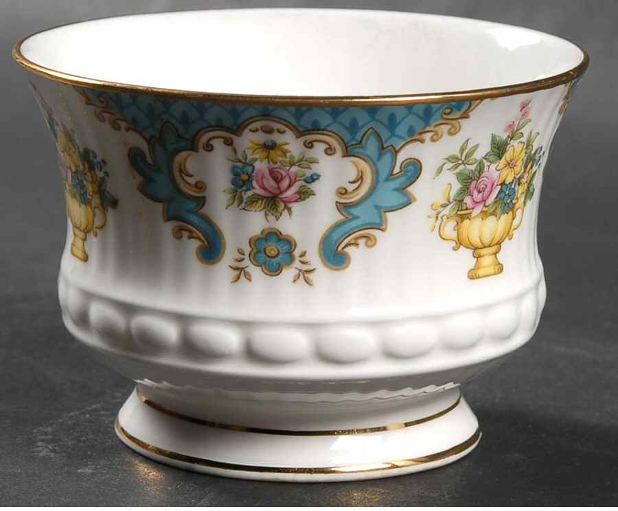 Centenary Year (Color Panels, Flower Urn) Open Sugar Bowl by Rosina-Queens-1