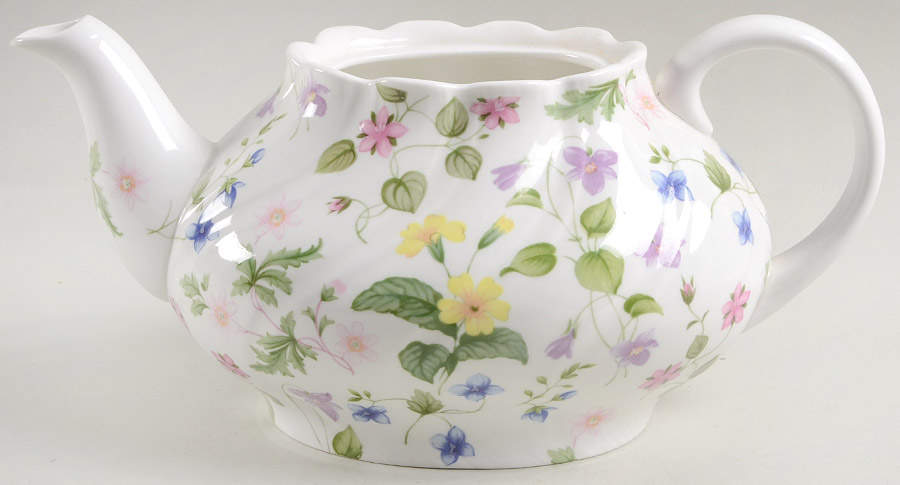 Country Meadow Teapot No Lid by Rosina-Queens-1