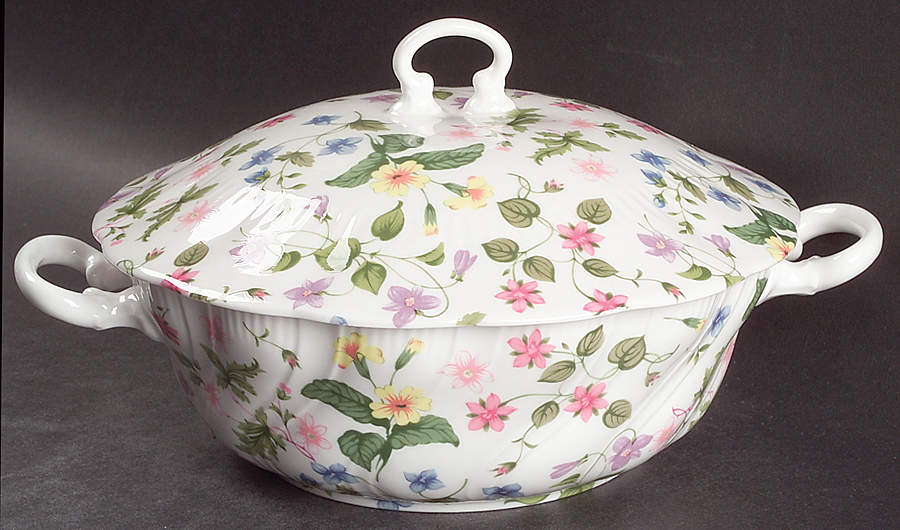 Country Meadow Round Covered Vegetable by Rosina-Queens-1