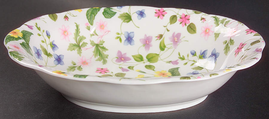 Country Meadow 9" Oval Vegetable Bowl by Rosina-Queens-1