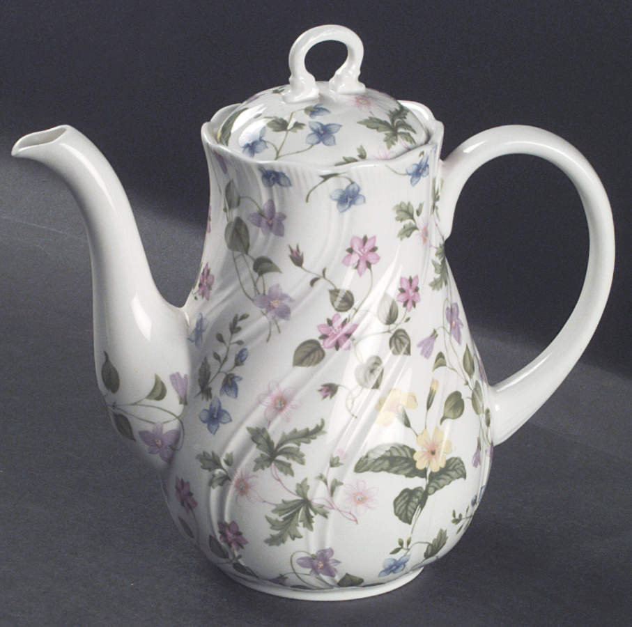 Country Meadow Coffee Pot & Lid by Rosina-Queens-1