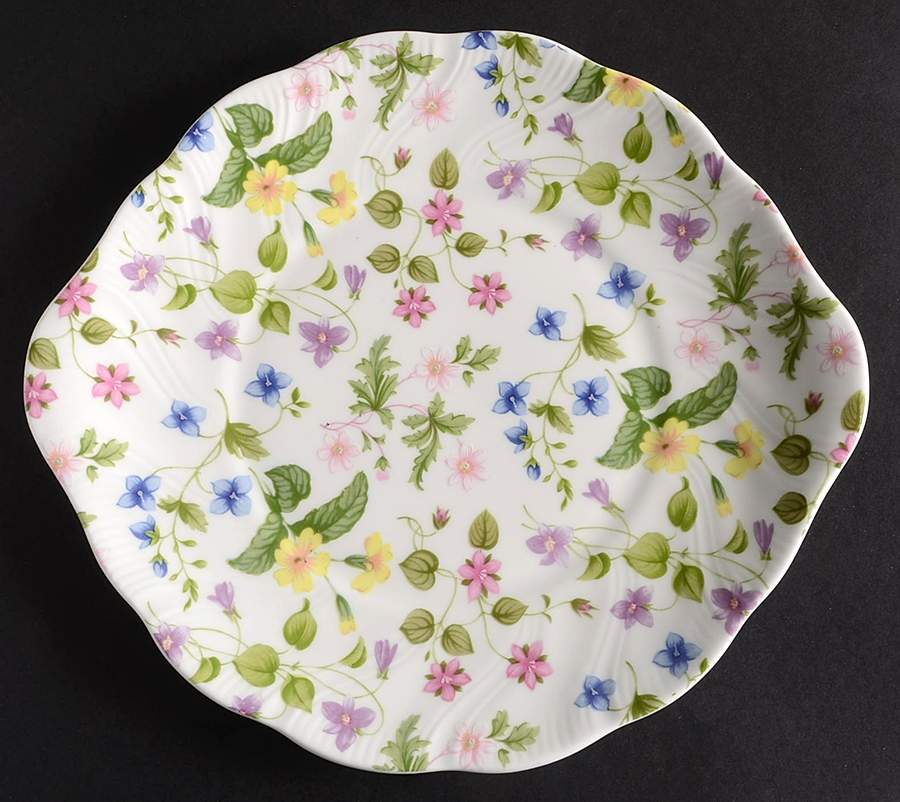 Country Meadow Handled Cake Plate by Rosina-Queens-1