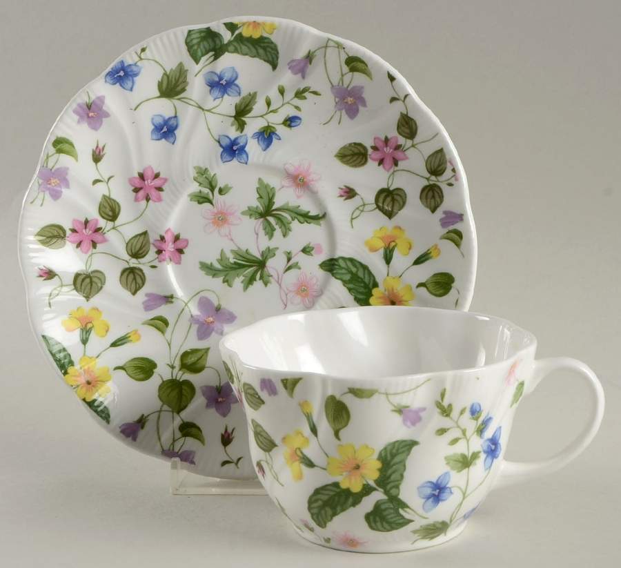Country Meadow Breakfast Cup & Saucer Set by Rosina-Queens-1