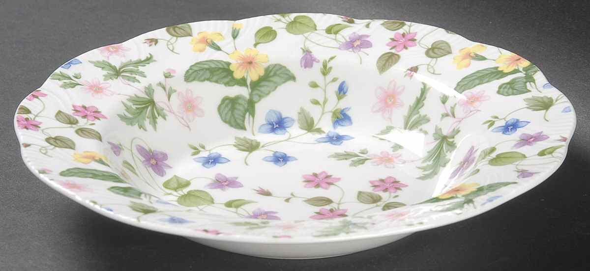 Country Meadow Rim Soup Bowl by Rosina-Queens-1