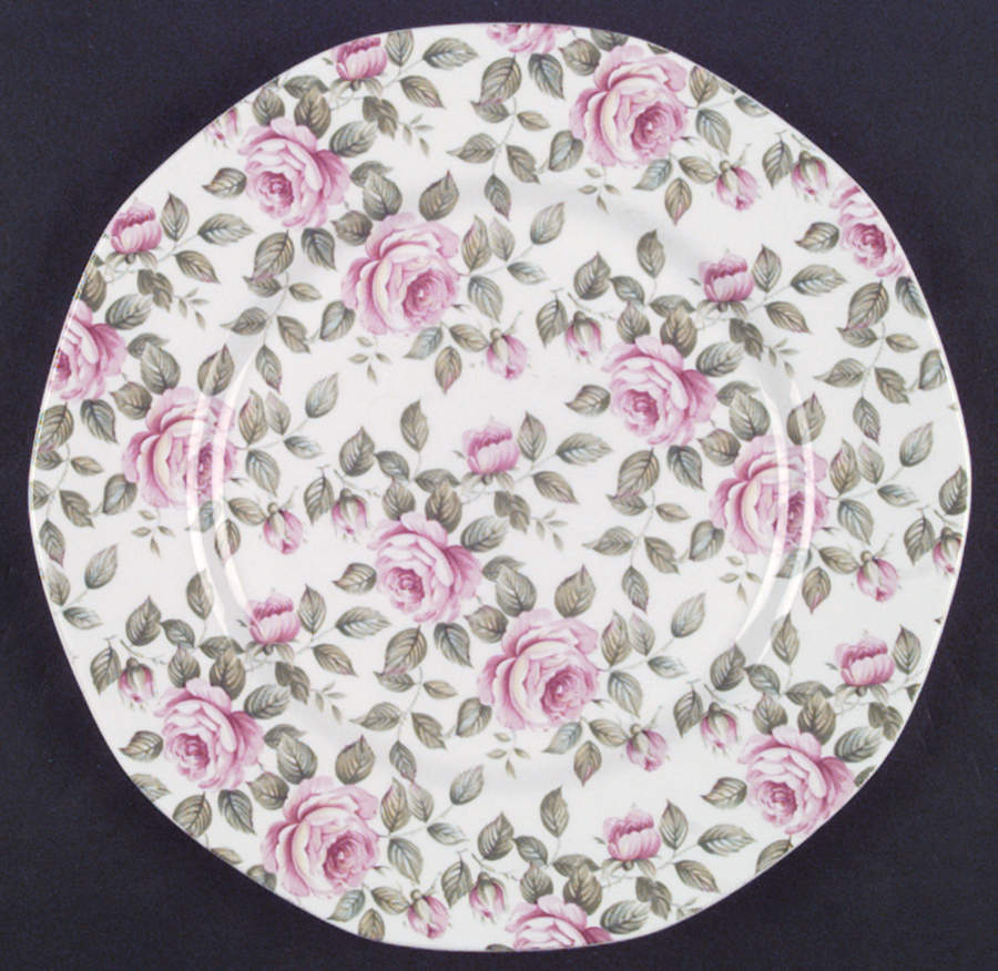Cottage Rose Dinner Plate by Rosina-Queens-1