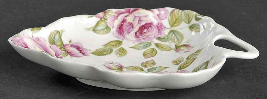 Cottage Rose Leaf Tray by Rosina-Queens-1