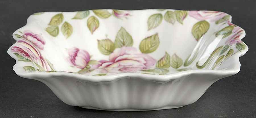 Cottage Rose Small Square Sweet Meat Dish by Rosina-Queens-1
