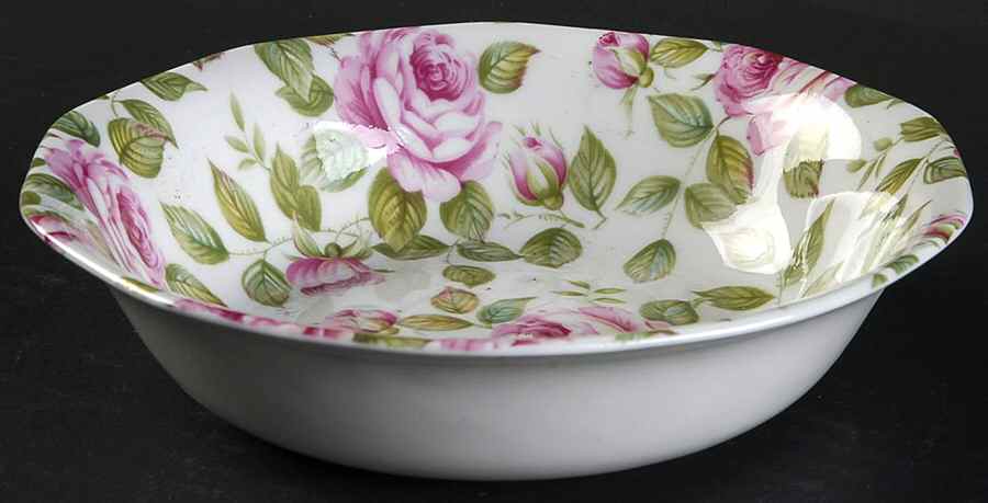 Cottage Rose Soup/Cereal Bowl by Rosina-Queens-1