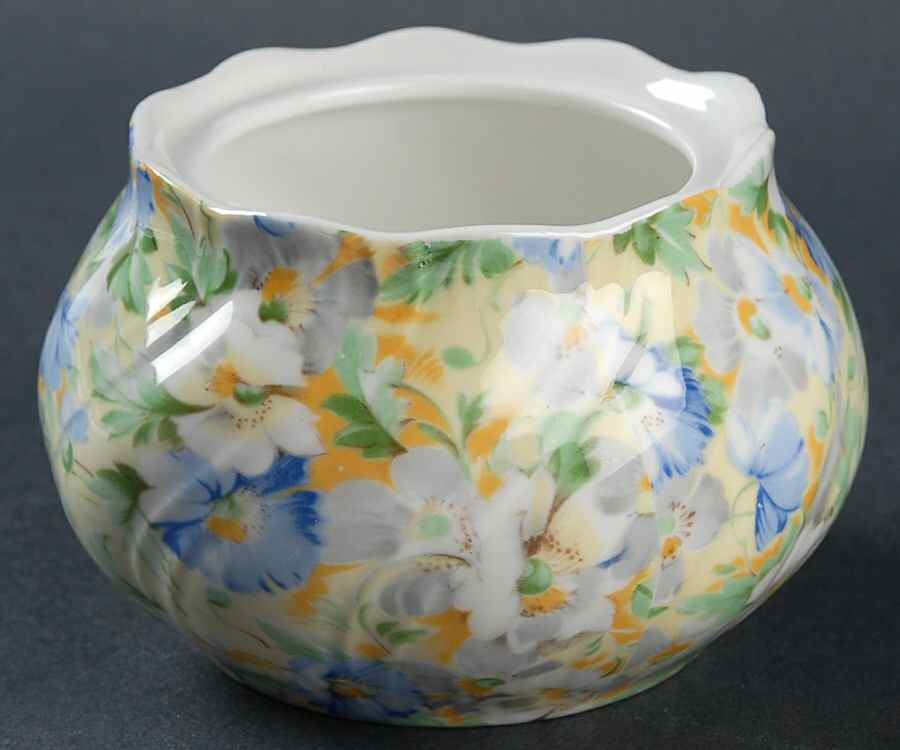 English Chintz Sugar Bowl No Lid by Rosina-Queens-1
