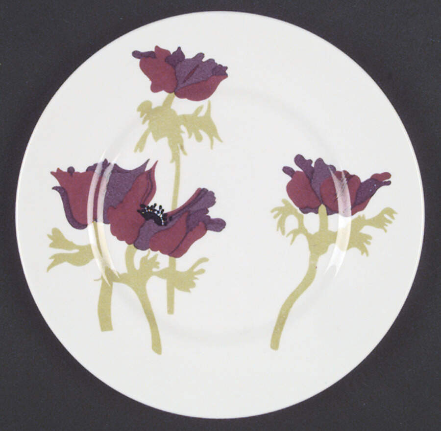 Field Flowers Salad Plate by Rosina-Queens-1