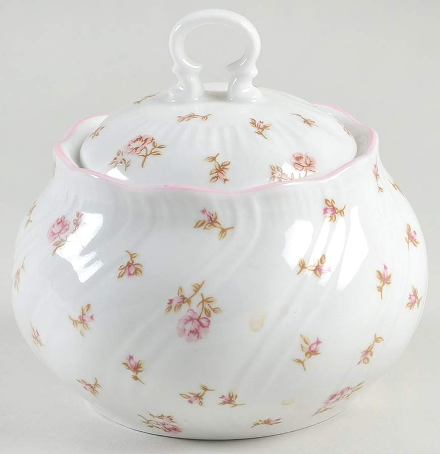 Fleur Mini Sugar Bowl & Lid by Rosina-Queens-1