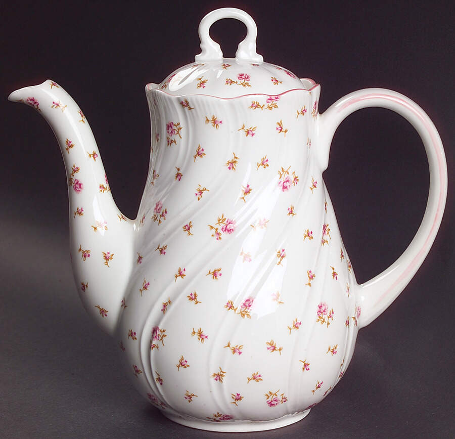 Fleur Coffee Pot & Lid by Rosina-Queens-1