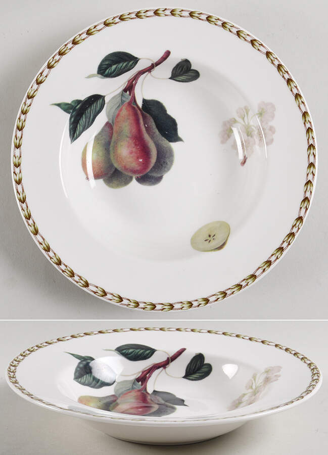 Hooker's Fruit (Bone, Made In England) Rim Soup Bowl by Rosina-Queens-1